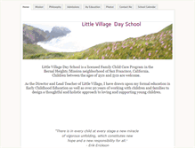 Tablet Screenshot of littlevillagedayschool.com